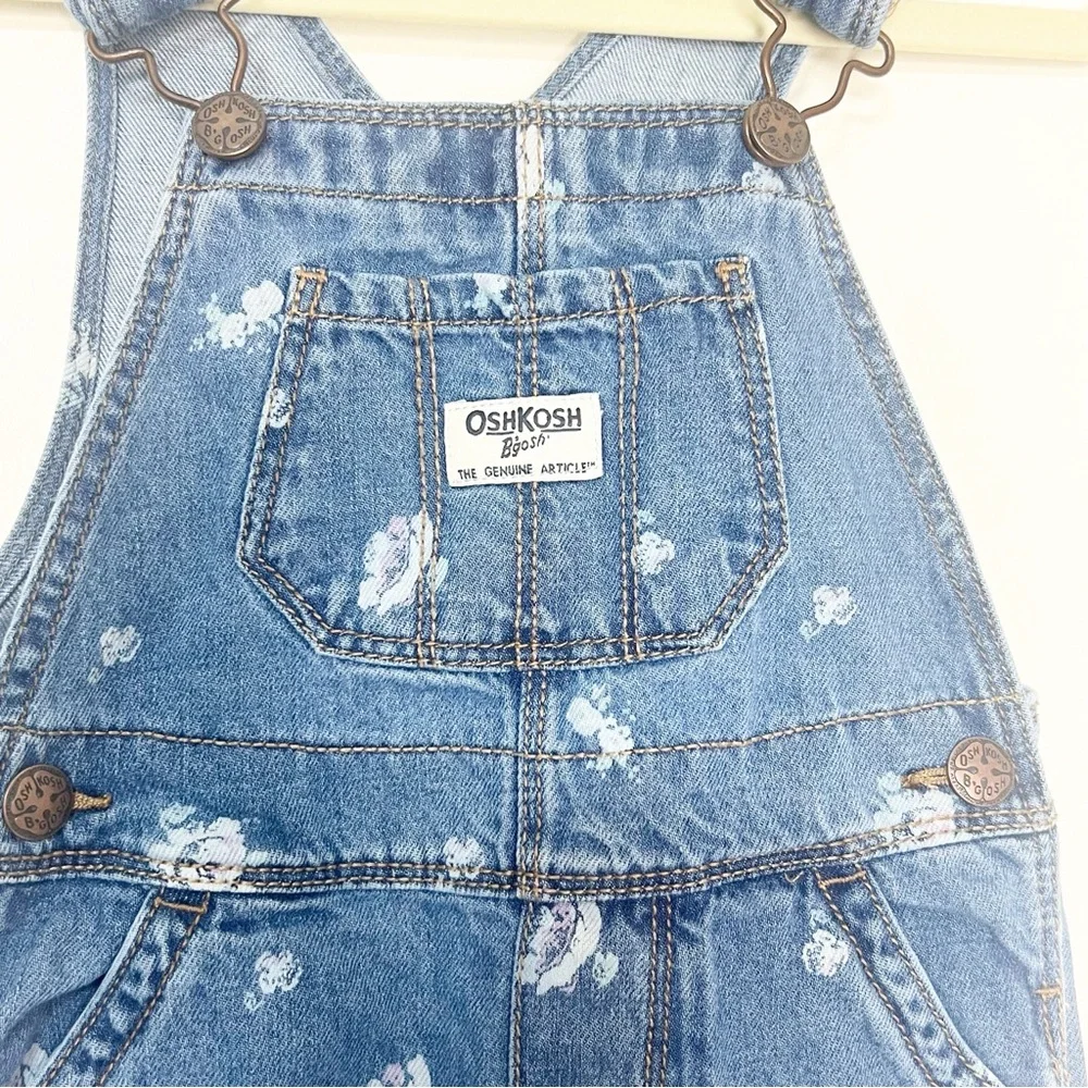 Oshkosh Floral‎ Denim Overalls